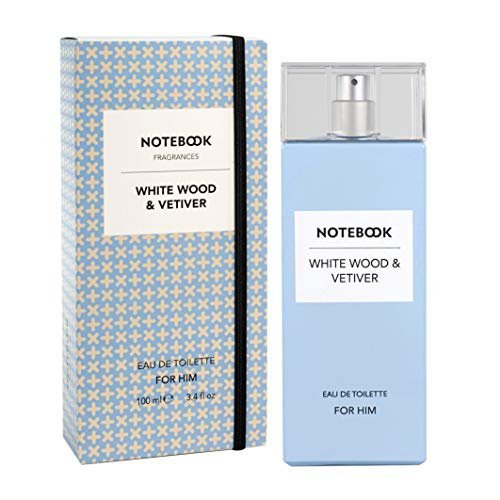 Notebook White Wood & Vetiver by Selectiva SPA Eau De Toilette Spray 3.4 oz for Men