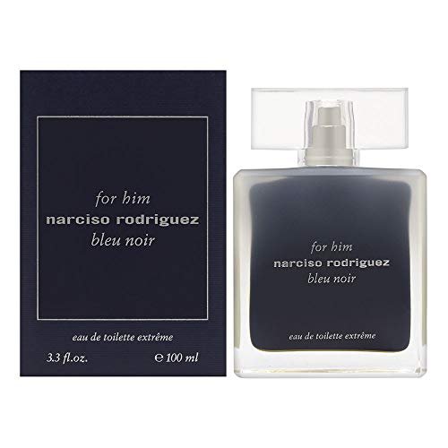 Narciso Rodriguez Bleu Noir for Men Eau de Toilette Extreme Spray, 3.4 Ounce