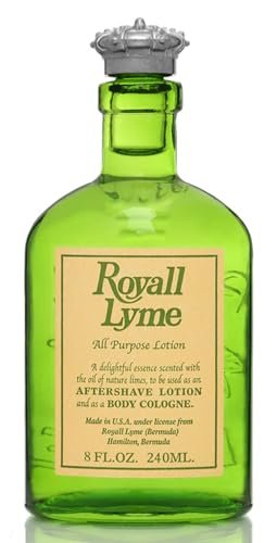 Royall Lyme All Purpose Lotion for Men Body Cologne Spray/After Shave Lotion, 4 Ounce