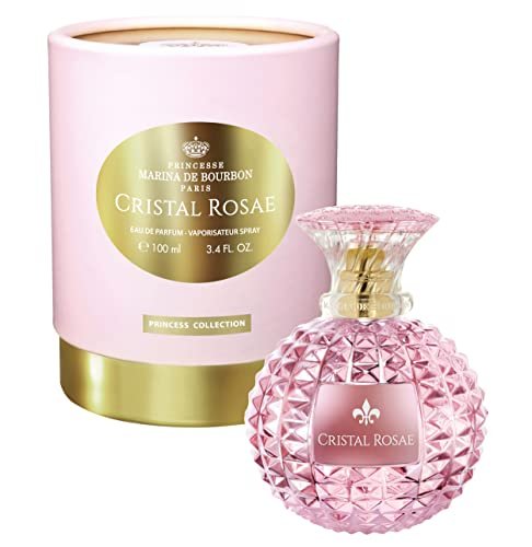 PRINCESSE MARINA de BOURBON Cristal Rosae - Eau de Parfum Fragrance for Women - Floral Scent - Opens with Lemon, Pear, Freesia, Violet and Rose - Evokes Sensuality and Royalty - 3.4 oz