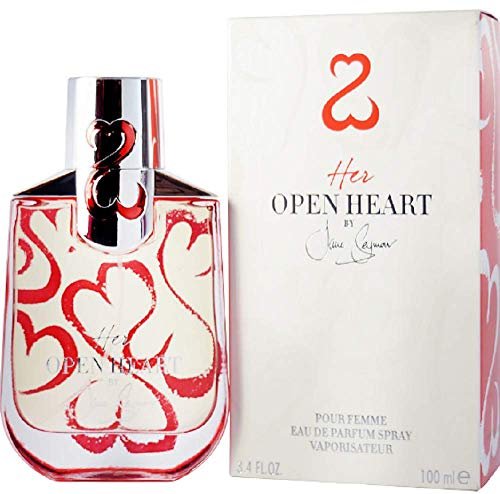 Jane Seymour Her Open Heart Eau De Parfum Spray 3.4 Oz & Jewelry Roll