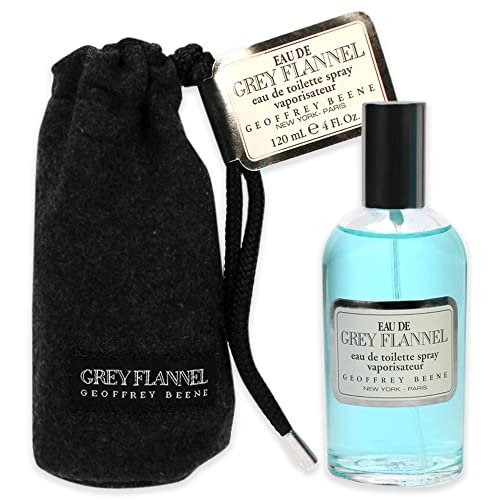 Geoffrey Beene Men's Cologne, Eau De Grey Flannel, Eau De Toilette EDT Spray, 4 Fl Oz