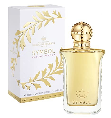 PRINCESSE MARINA de BOURBON Symbol Royal - Eau de Parfum for Women - Fruity Gourmand Scent - Opens with Peach and Raspberry, Blended with Orange Blossom - For Self-Confident Ladies - 1 oz