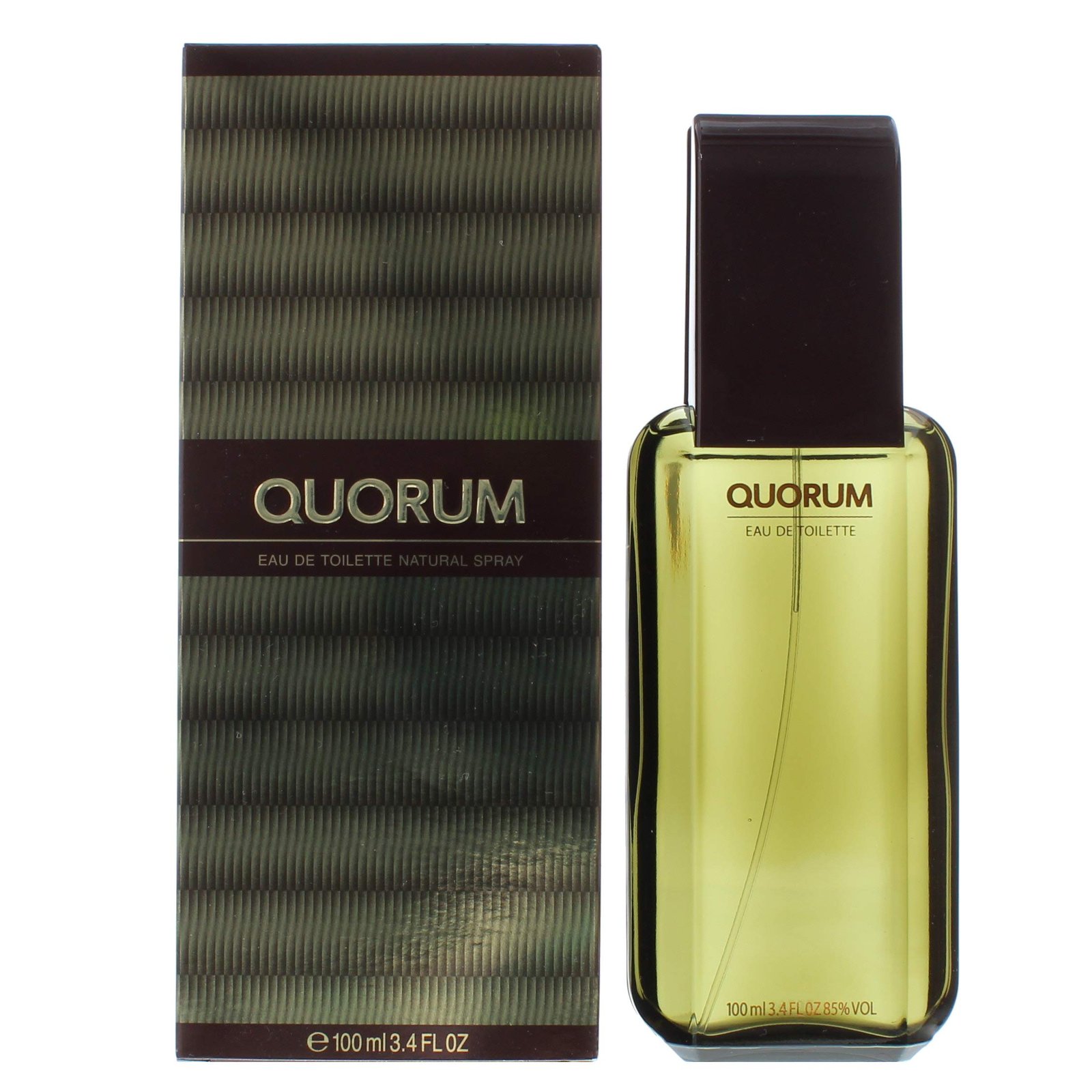 Version 1.0.0 Quorum Eau De Toilette Spray 3.4 oz Woody Leather Tobacco - Image 1