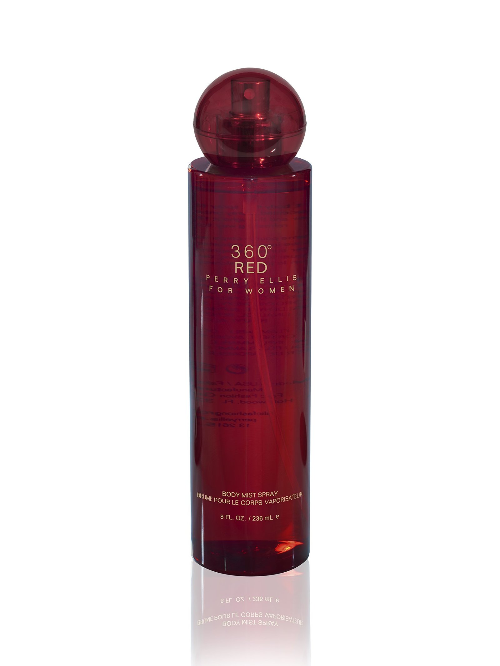 Version 1.0.0 Perry Ellis 360 Red for Women, 8.0 fl oz Body Mist - Image 1