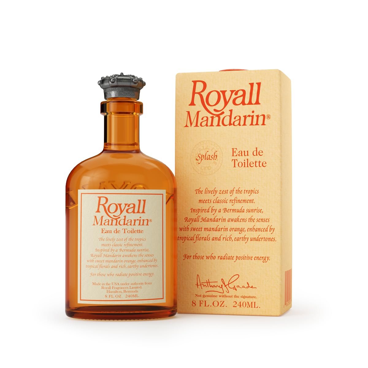 Version 1.0.0 Royall Mandarin Orange Of Bermuda By Royall Fragrances For Men. All Purpose Lotion 8.0 Oz by Royall Fragrances - Image 1